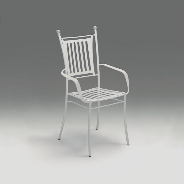 SET OF 2 ARMCHAIRS made of stainless steel
